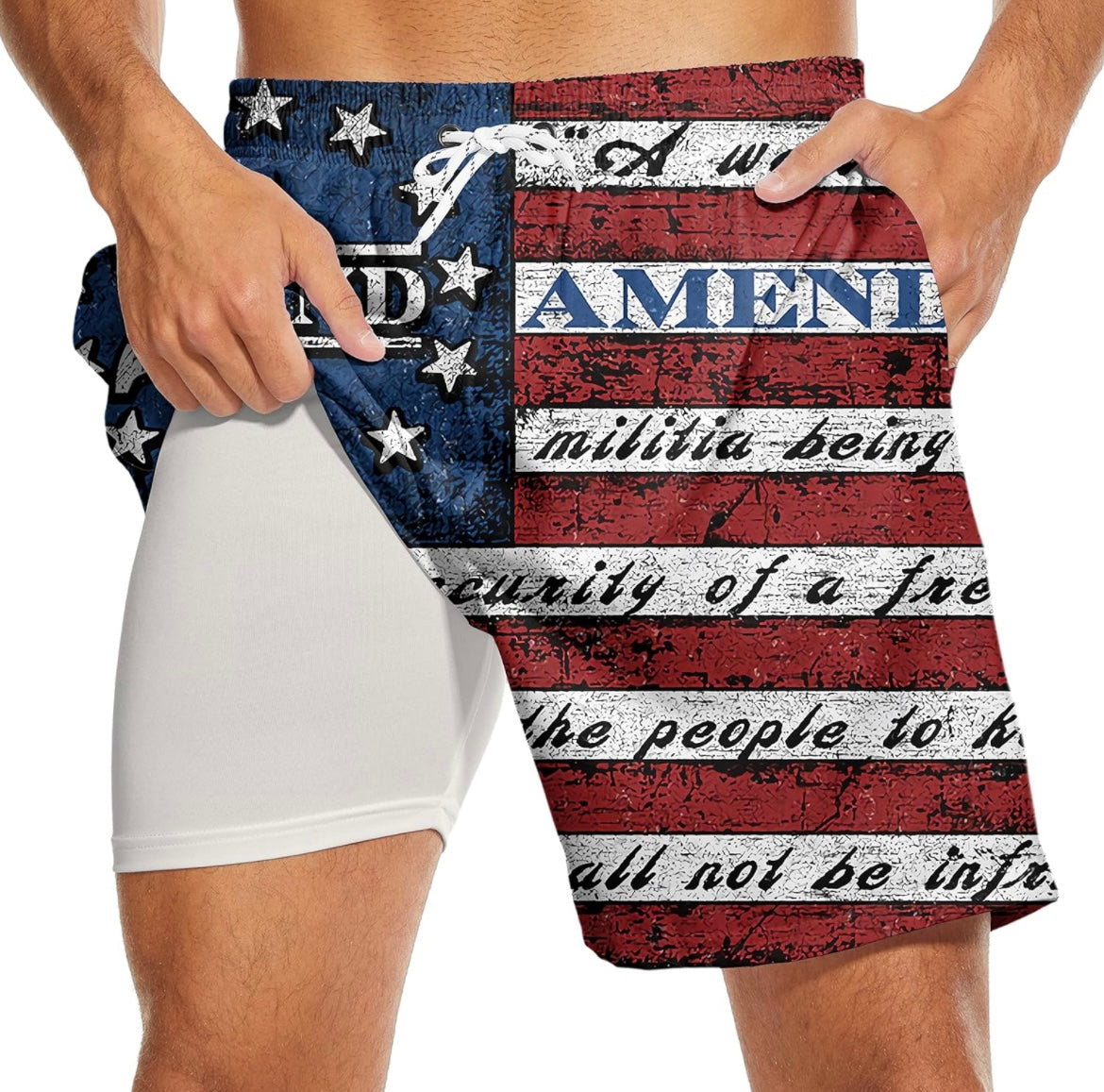 2nd Amendment Swim Trunks