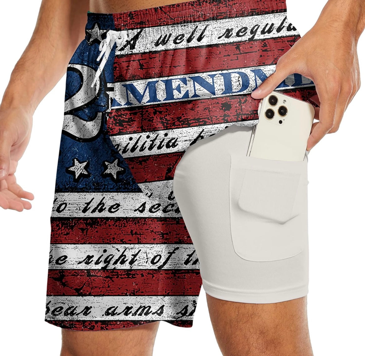 2nd Amendment Swim Trunks